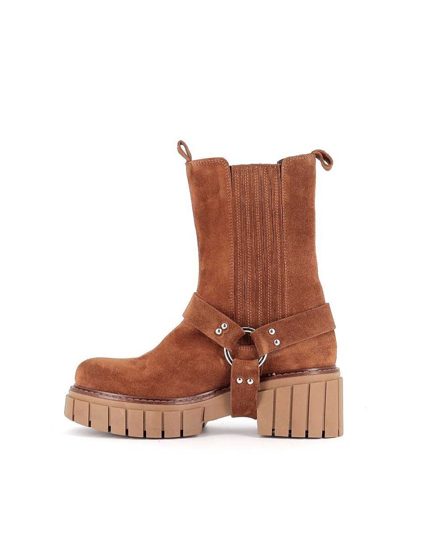 Laarzen - Enkellaarzen | Osmose Chelsea Boot Carolina Suede Camel