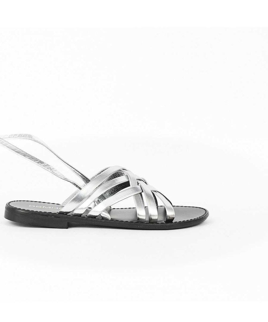 Sandalen En Blote Voeten | Osmose Zilveren Enkelkant Sandaal, Osmose Schoenen.