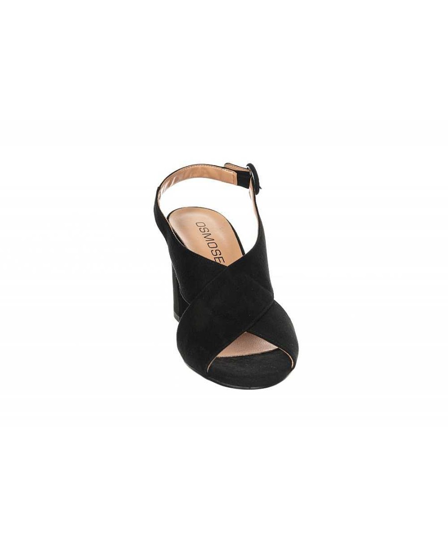 Sandalen En Blote Voeten | Osmose Zwarte Suede Leren Sandalen, Zullen Je Verleiden Met Hun Geinterlinieerde Bandjes.