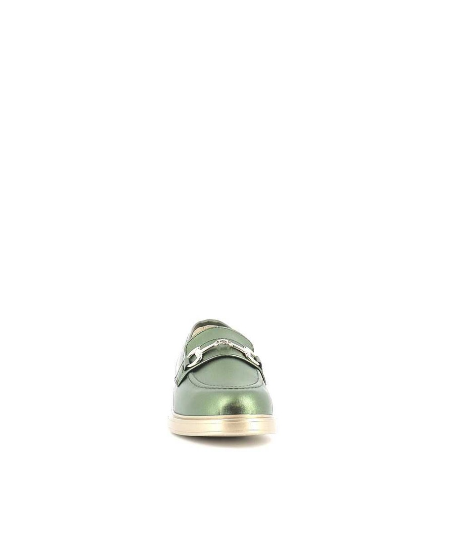 Mocassins | Osmose Metalen Groene Charme Mocassin