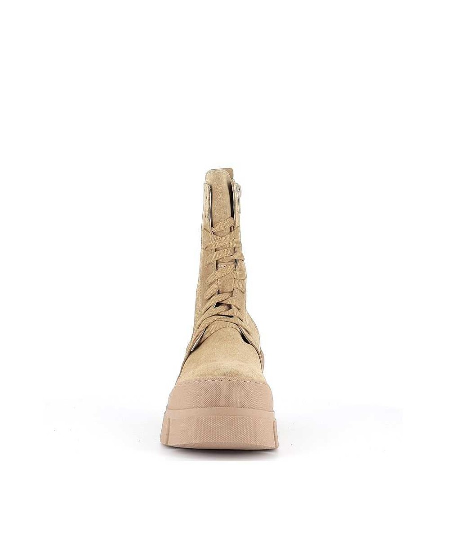 Fietsers | Osmose Malika Suede Beige Laarzen