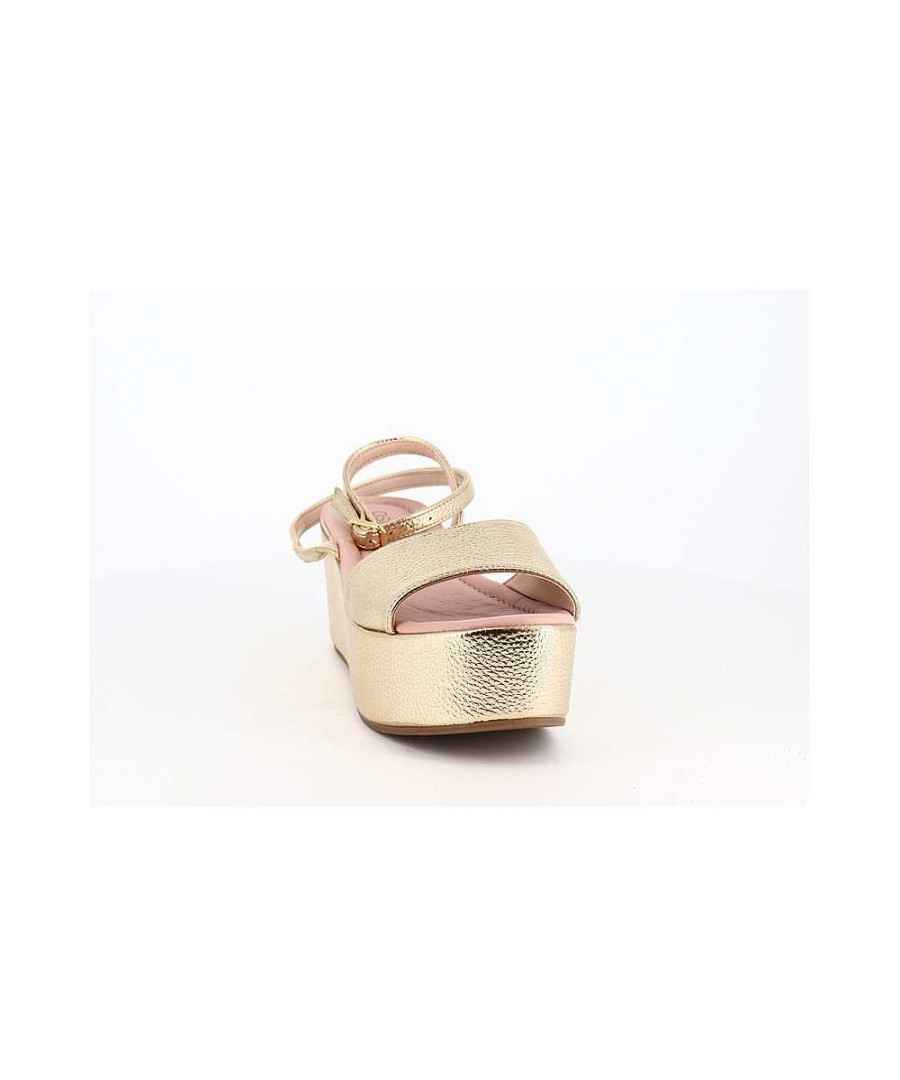 Sandalen En Blote Voeten | Osmose Platina Metallic Sleehaksandaal