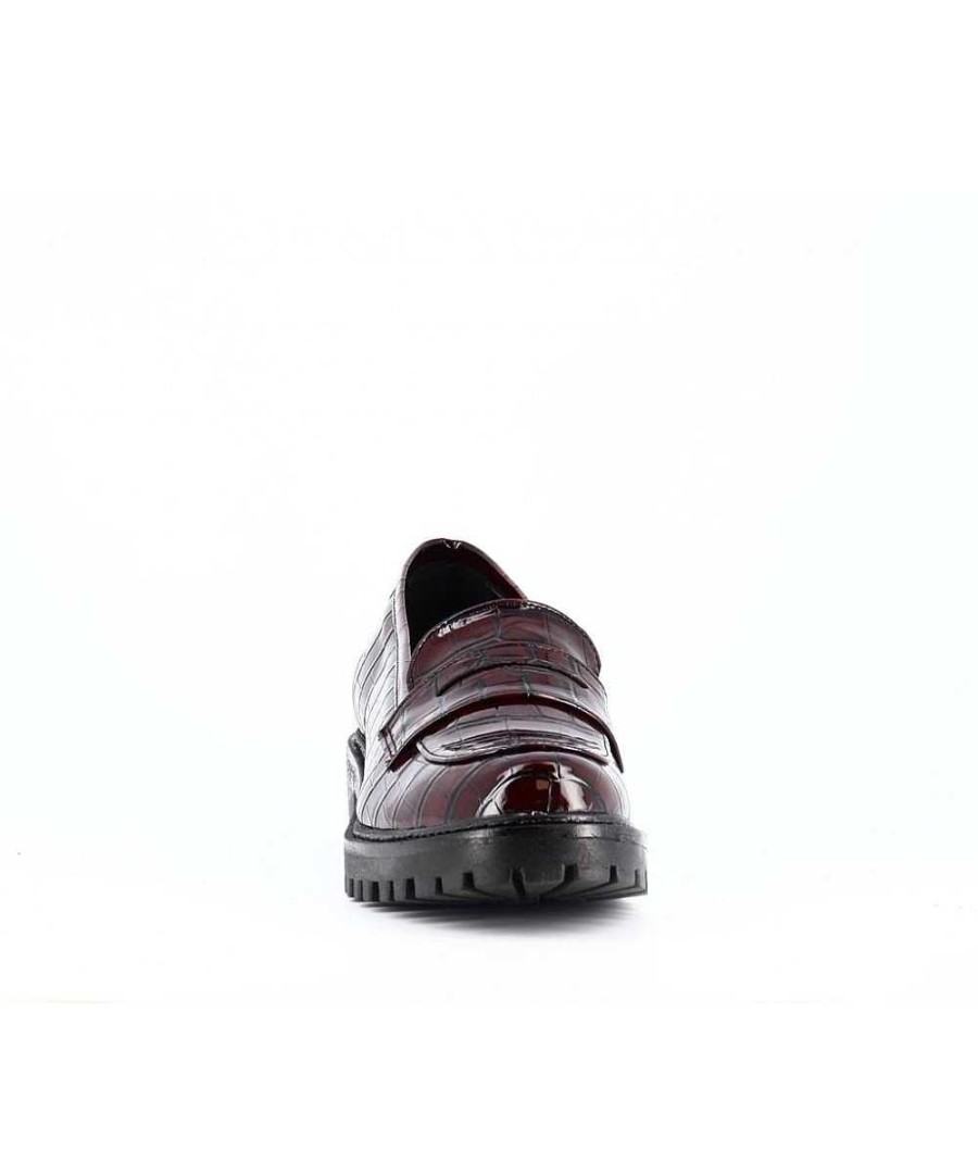 Mocassins | Osmose Bordeaux Lakmocassin Met Croc-Effect