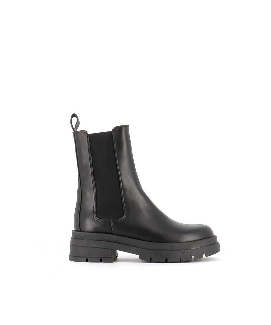 Fietsers | Osmose Sheila Chelsea Boot Zwart Leer