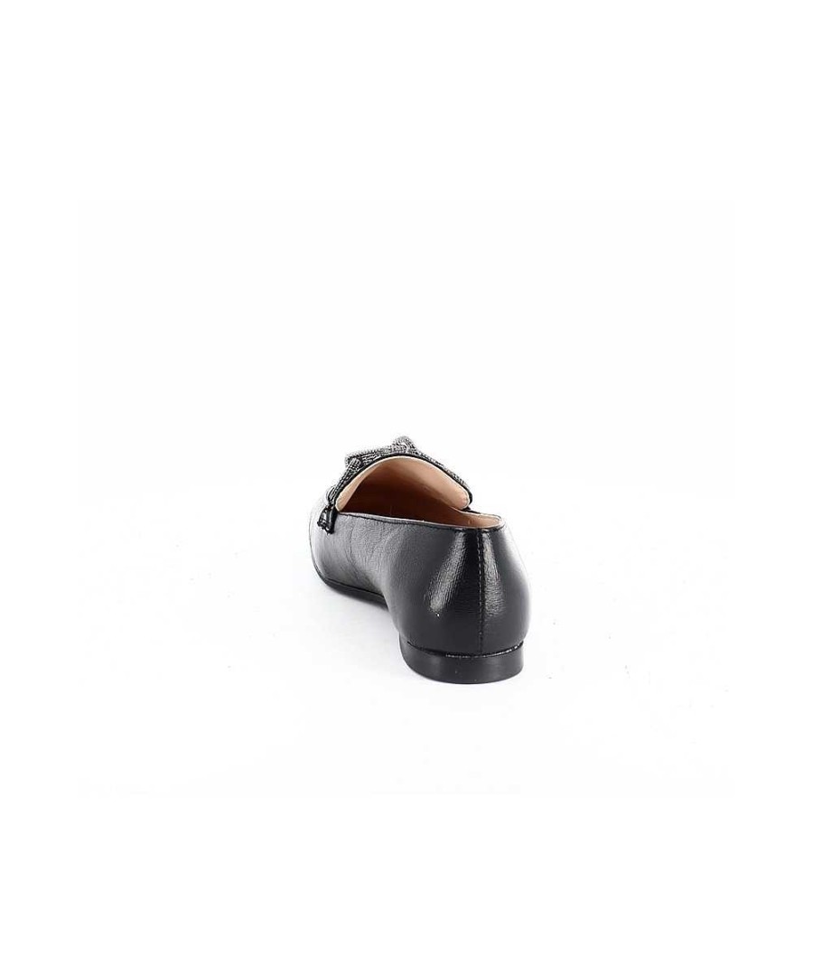 Mocassins | Osmose Marilou Vernis Crack Mocassin Zwart