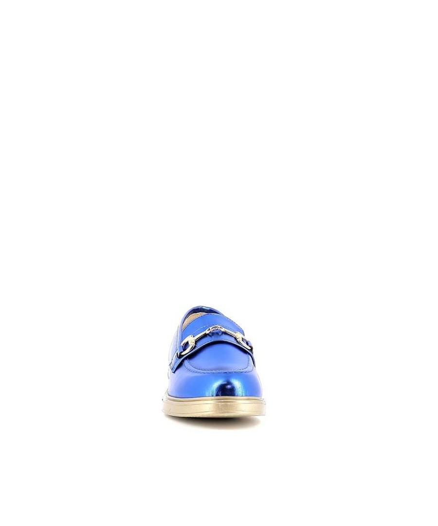 Mocassins | Osmose Metalen Blauwe Charme Mocassin