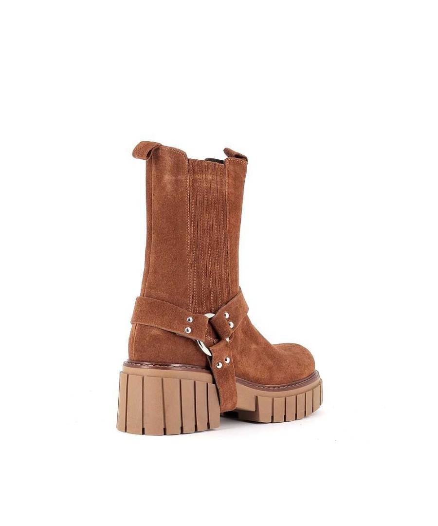 Laarzen - Enkellaarzen | Osmose Chelsea Boot Carolina Suede Camel