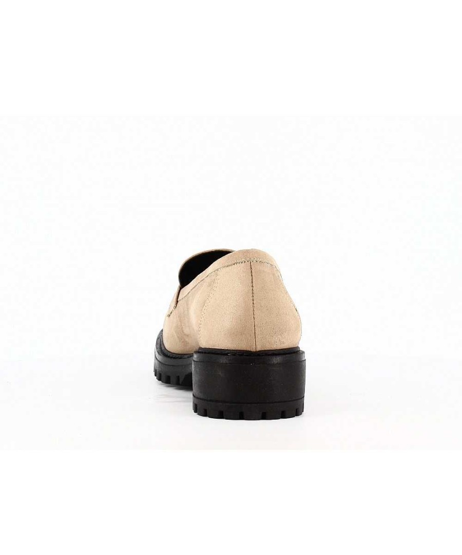 Mocassins | Osmose Beige Suede Stof Mocassin