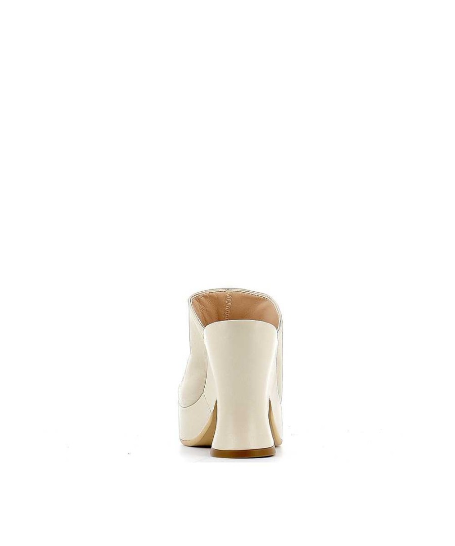 Klompen | Osmose Wafa Mule Klomp Beige Leer