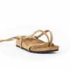 Sandalen En Blote Voeten | Osmose Beige Suede Sandaal Tussen Vinger En Touwtje