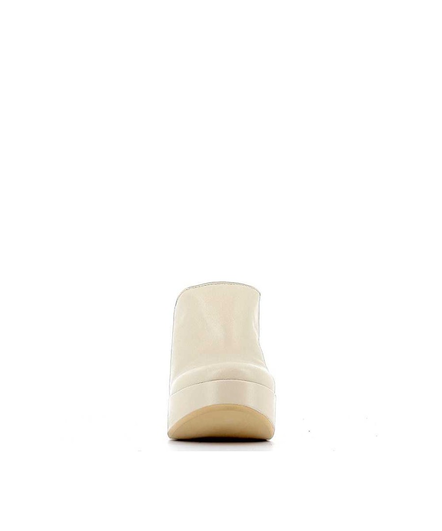 Klompen | Osmose Wafa Mule Klomp Beige Leer