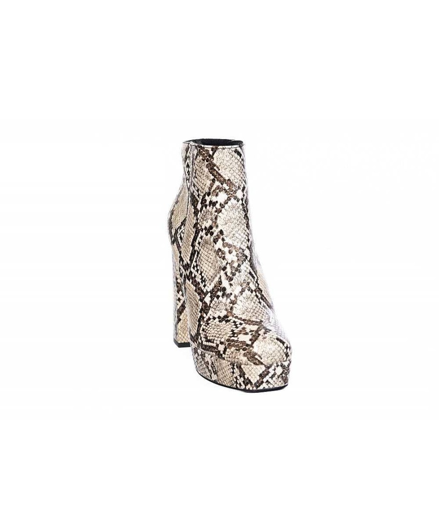 Laarzen - Enkellaarzen | Osmose We Houden Van De Beige Trendy Python-Top Met Print En Osmose-Schoenen Met Enkellaarsjes