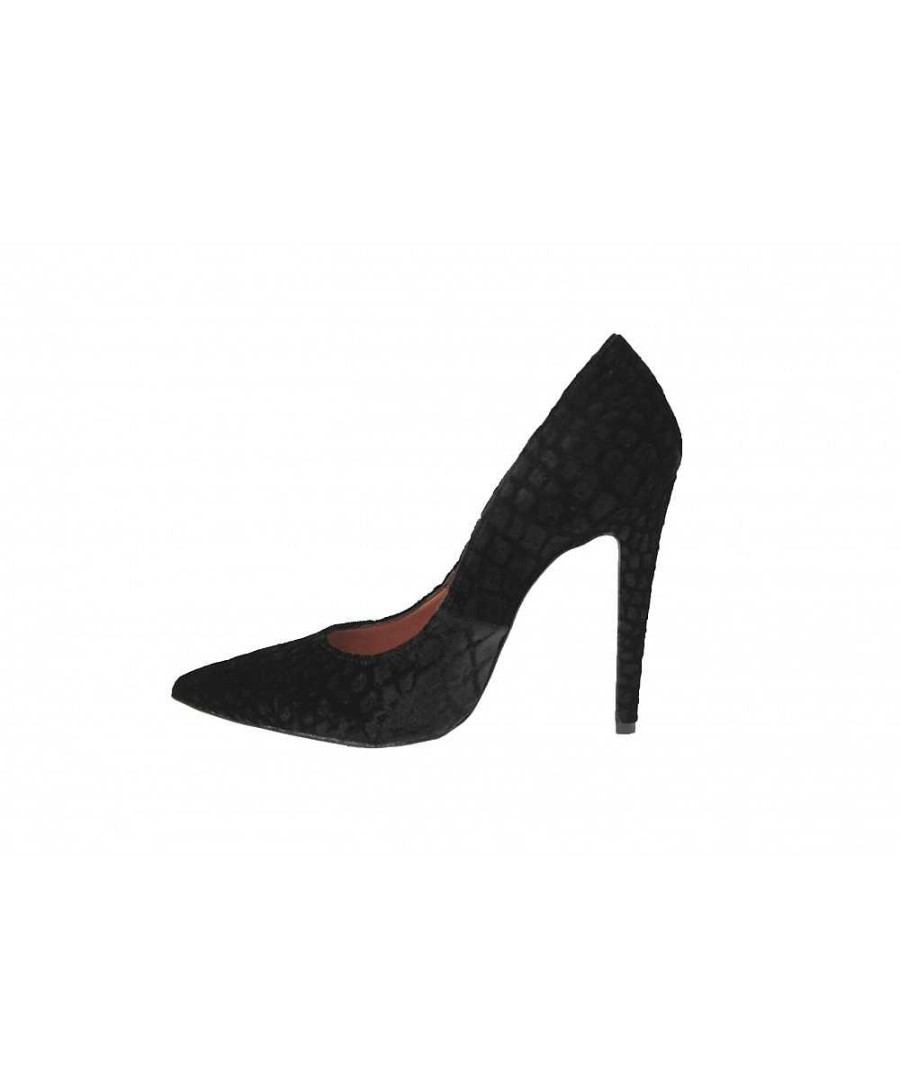 Pompen | Osmose Vergroot Jezelf Met Deze Sublieme Osmose Black Velour Devore Pump