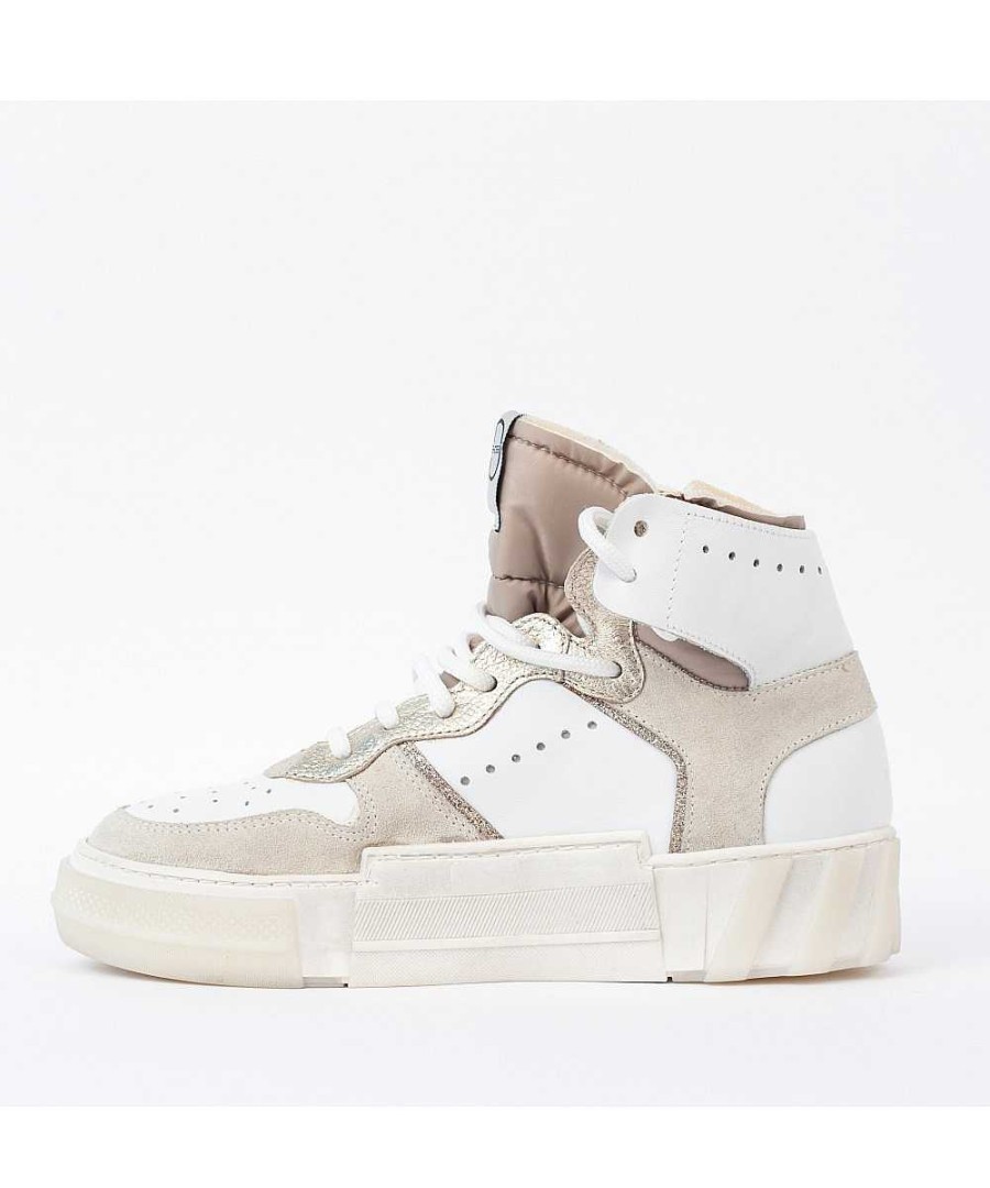 Sneakers | Osmose Nieuwe Hoge Platina Lederen Damessneaker Osmose Couture Parijs 2020